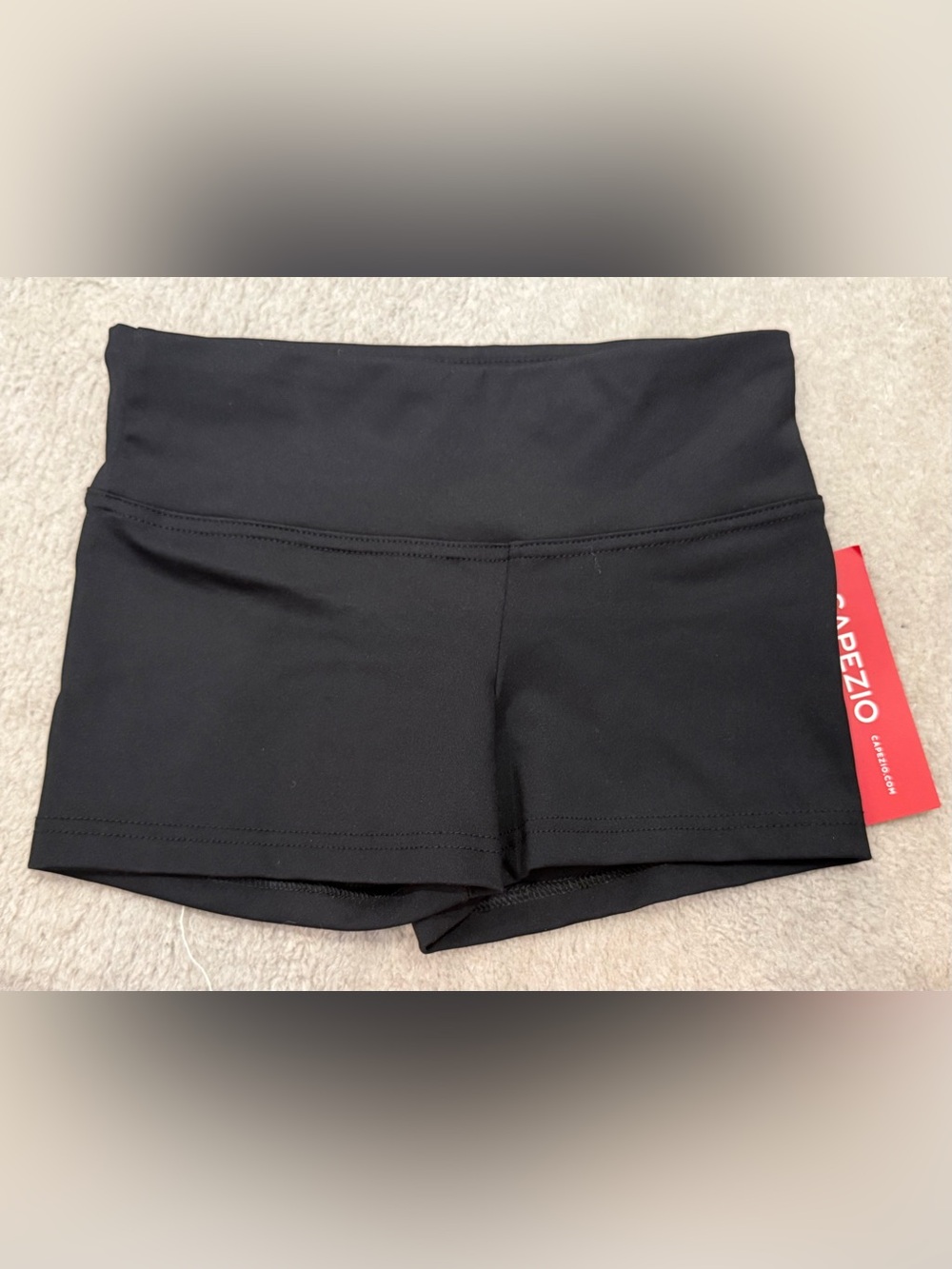 Capezio Black High-Waist Dance Shorts NWT